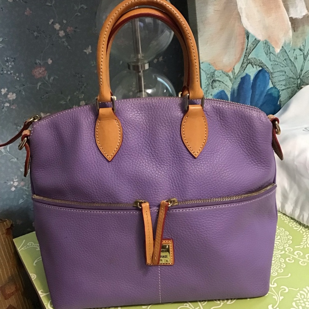 Dooney double pocket Dillon satchel tote